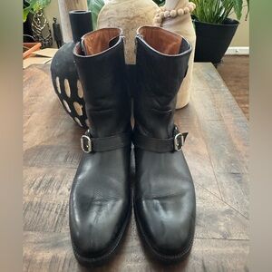 EUC  Jimmy Choo buckle biker or engineer boots